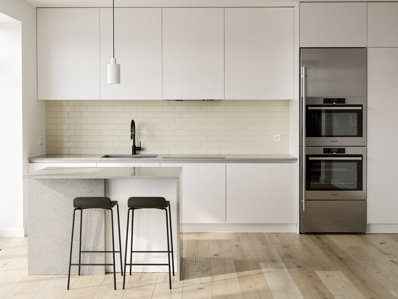 Modern home renovation project with high-quality finishes